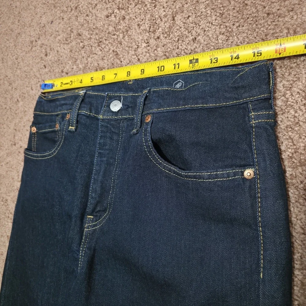 Levi Premium 512 Dark Wash Jeans Mens 33 x 34 Big E Pants *Barely Worn Excellent
